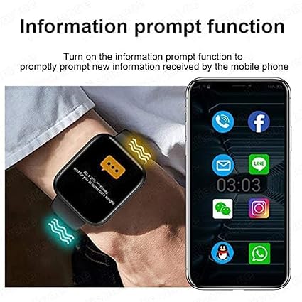 Tokdis MX-1 Pro Bluetooth Calling Smartwatch - 1.69” LCD Display, Multiple Watch Faces, Sleep Monitor, Heart & SpO2 Monitoring, Multiple Sports Modes (Black, MX-1 Pro)
