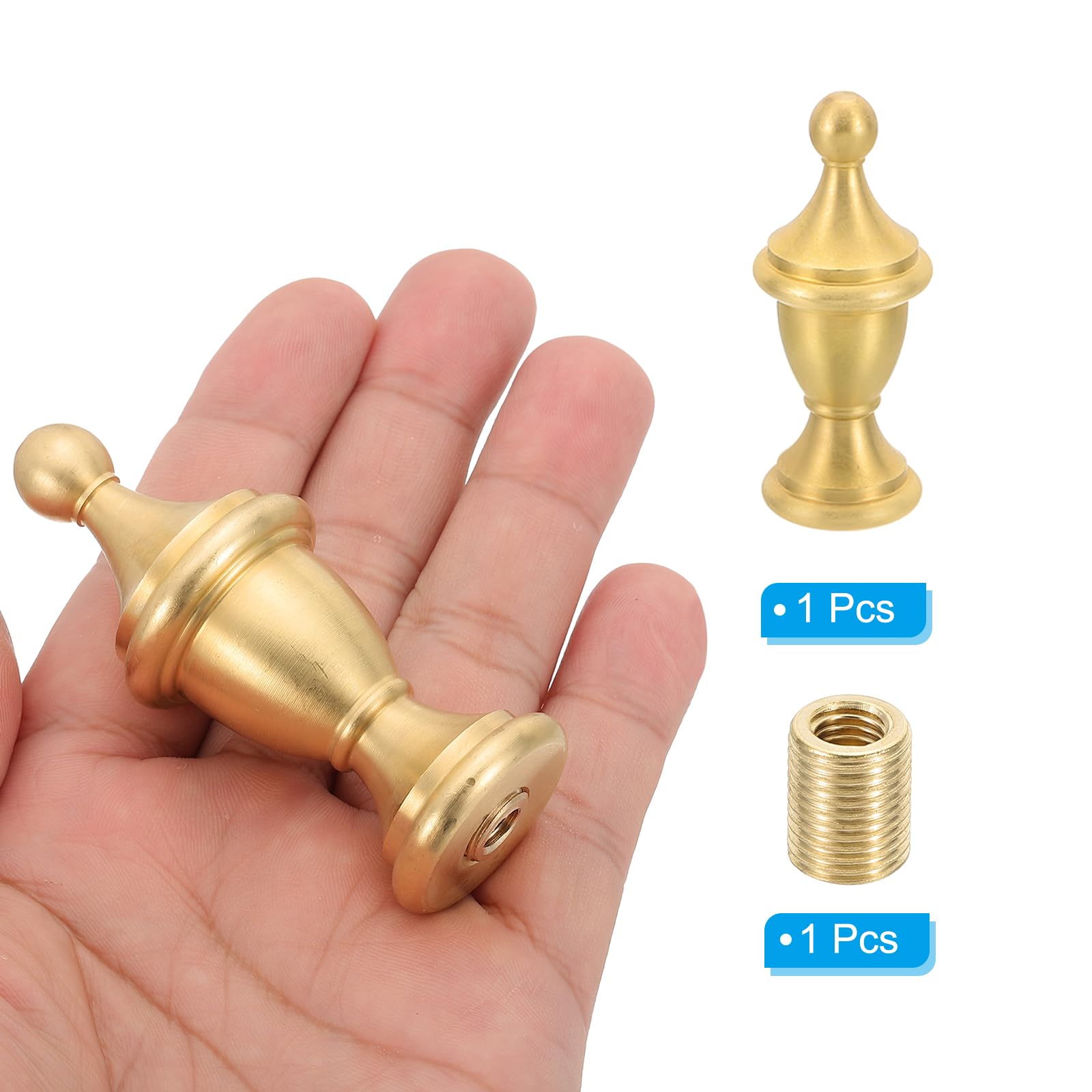 PATIKIL 28.5 x 70mm Lamp Finials Caps Knob - Image 3