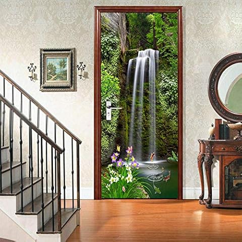 VIRANDA Waterfall 3D Door Sticker Cover