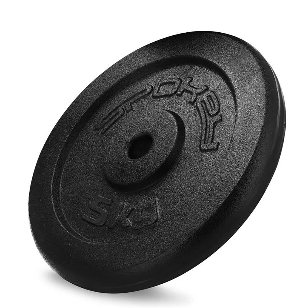 Spokey SINIS żeliwna tarcza do hantli, czarna, 1,25 kg