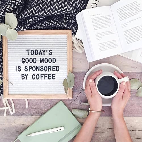 Miniatura 9 de Tablero de letras de fieltro con calcomanías de letras, tablero de mensajes de madera, tableros de letras intercambiables para aula, oficina en