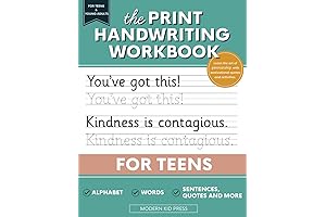 The Print Handwriting Workbook for Teens: Learn Cursive the Right Way