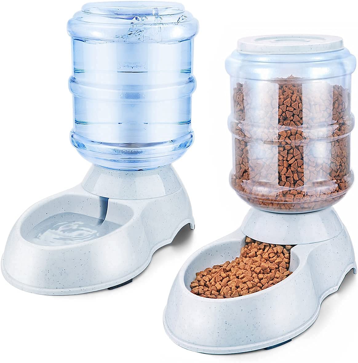 MYPS Automatic Self Dog and Car Pet Food Water Feeder Dispenser Pet Feeder and Water Food Dispenser Bowl for Puppys Rabits Kitten Pet Supplies 2 Gal x 2 Gravity Dispenser (B097RVQ4DW) Amazon Price History, Amazon Price Tracker