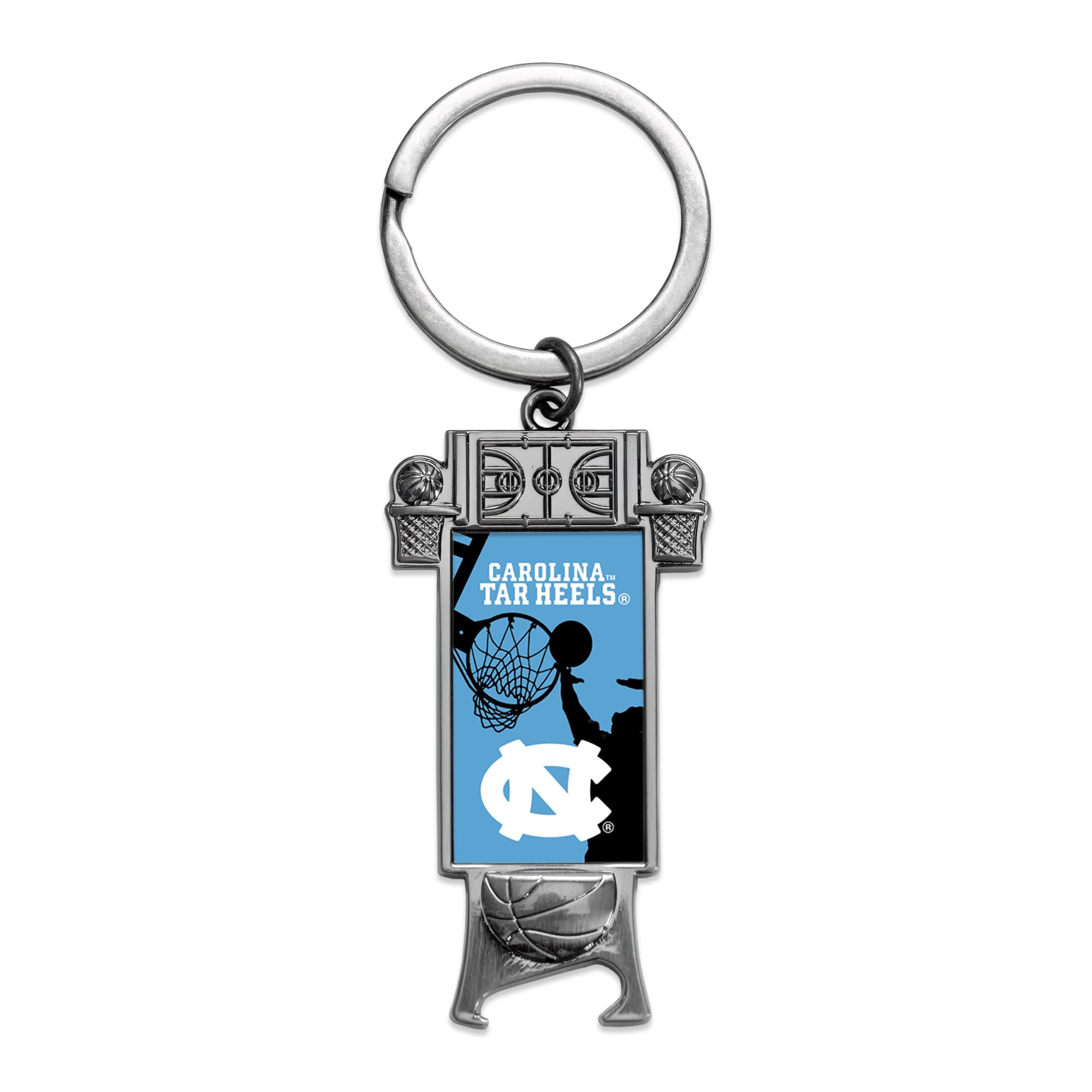 Rico Industries NCAA North Carolina Tar Heels Sculpted Bottle Opener Keychain -Great Gift Item
