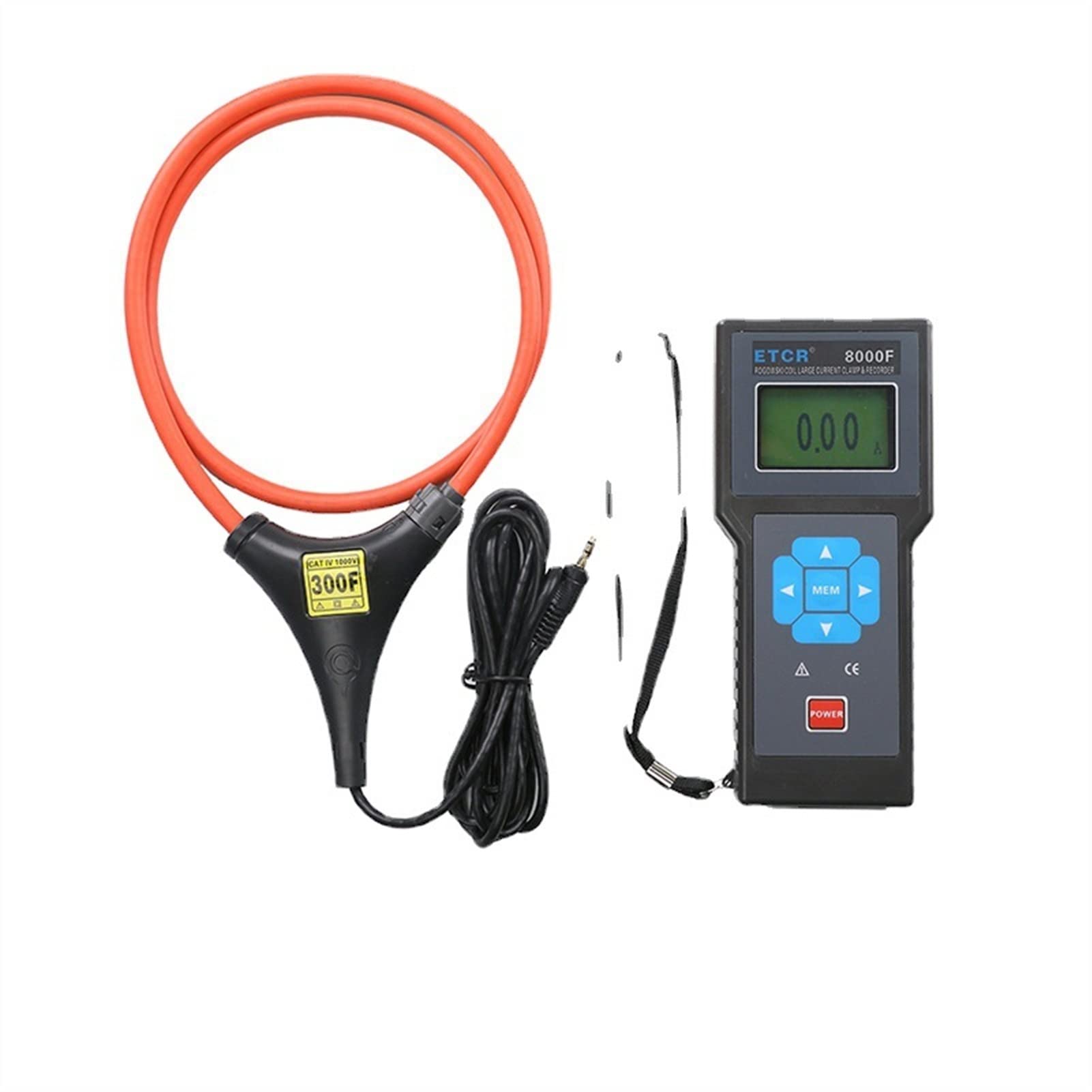 Pince testeur courant AC flexible ETCR8000F pour le contrôle de terre fuite 20.0kA