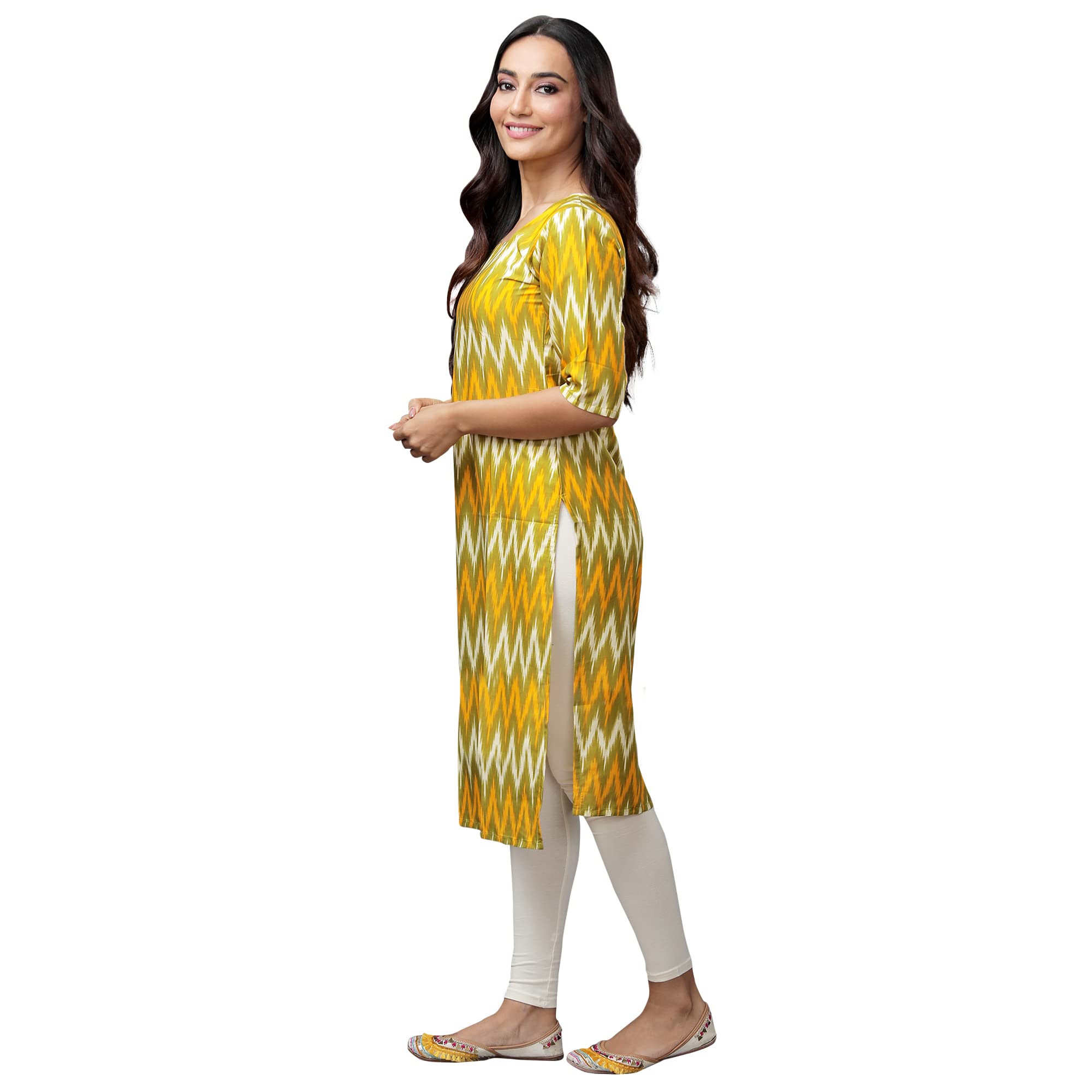 Pinkmint Women's Digital Printed Straight Kurta[Surbhi-530329-Xl]
