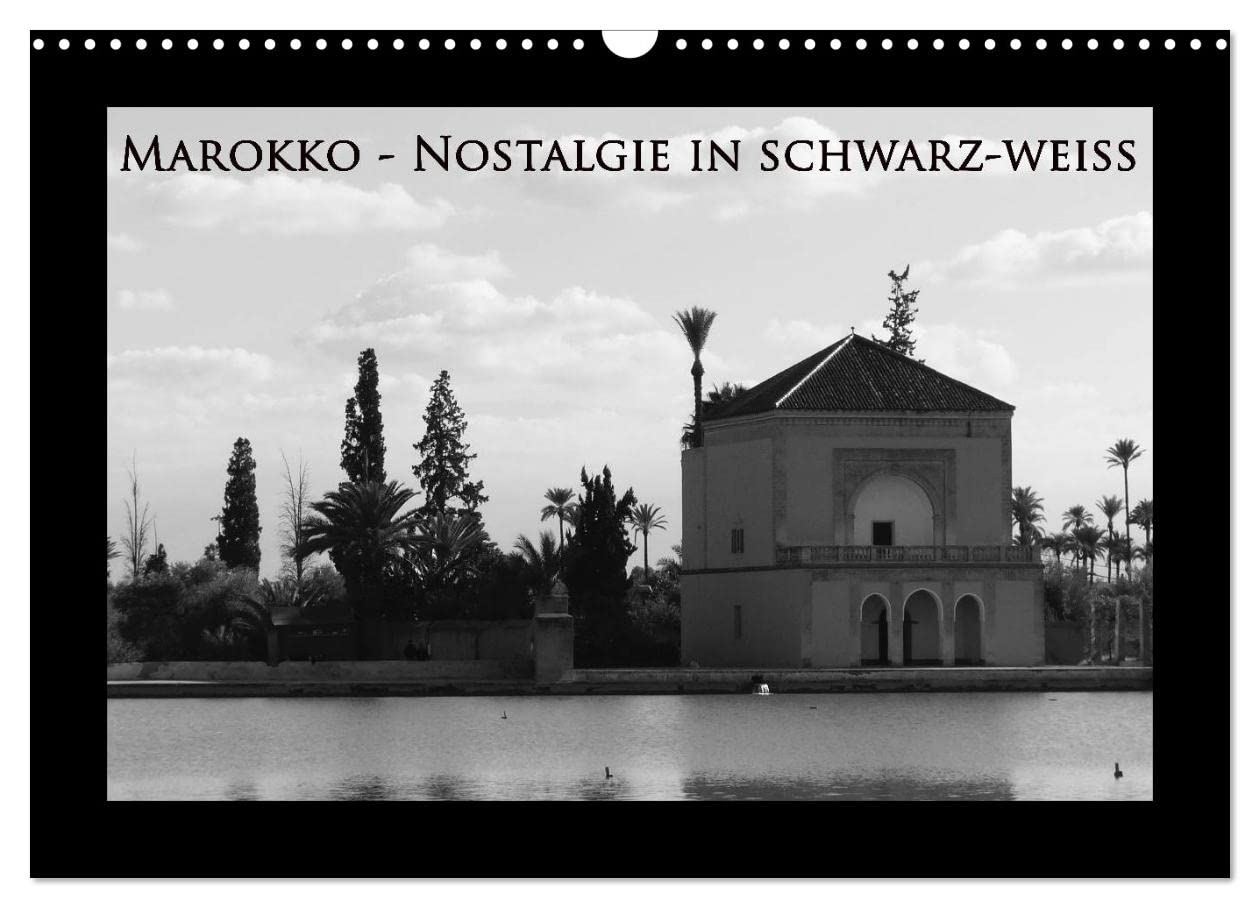 Morocco - nostalgia in black and white UK-Version (Wall Calendar 2026 DIN A3 Landscape), CALVENDO 12 Month Wall Calendar