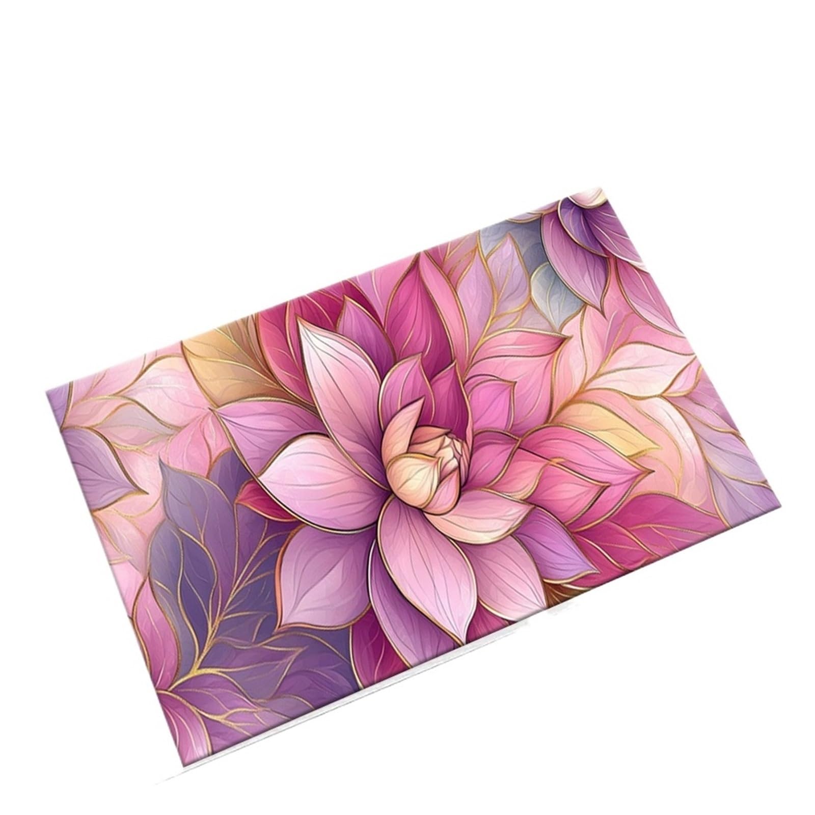 Tapis de bienvenue lotus floral pour sublimer votre entrée