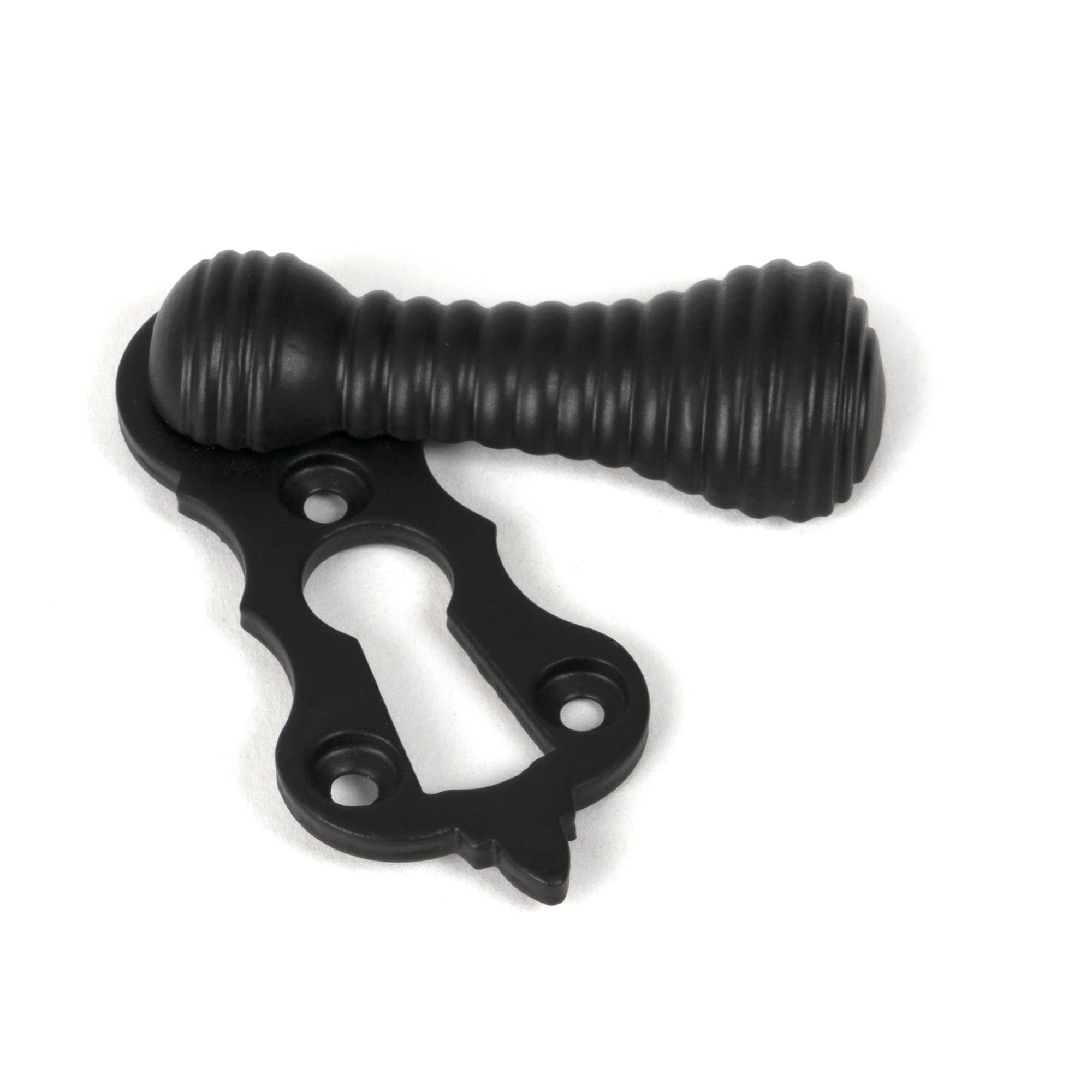 Beehive Keyhole Escutcheon - Matt Black