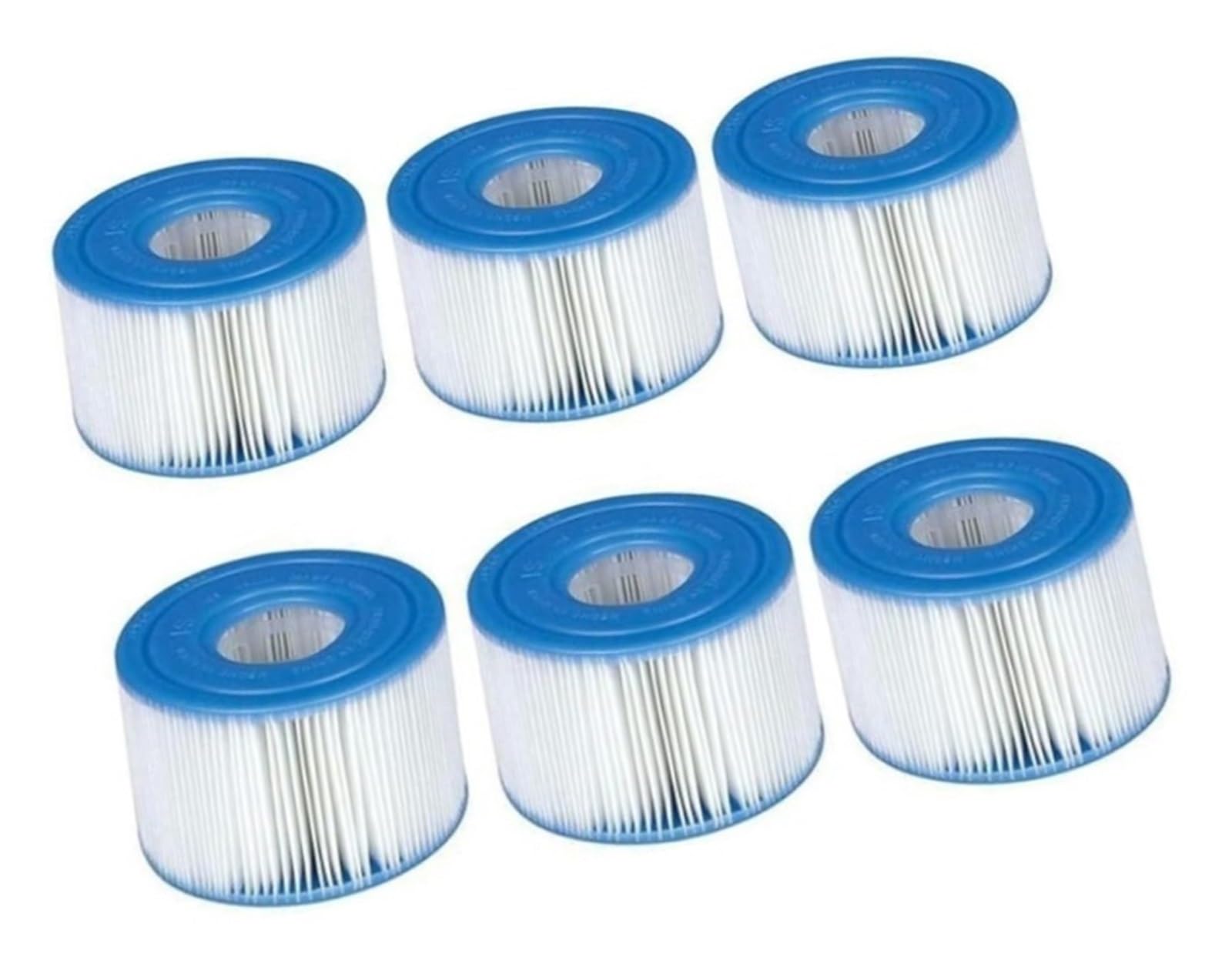 Cartouches de rechange for filtre de piscine Intex S1 29011E (lot de 6) for un nettoyage hebdomadaire