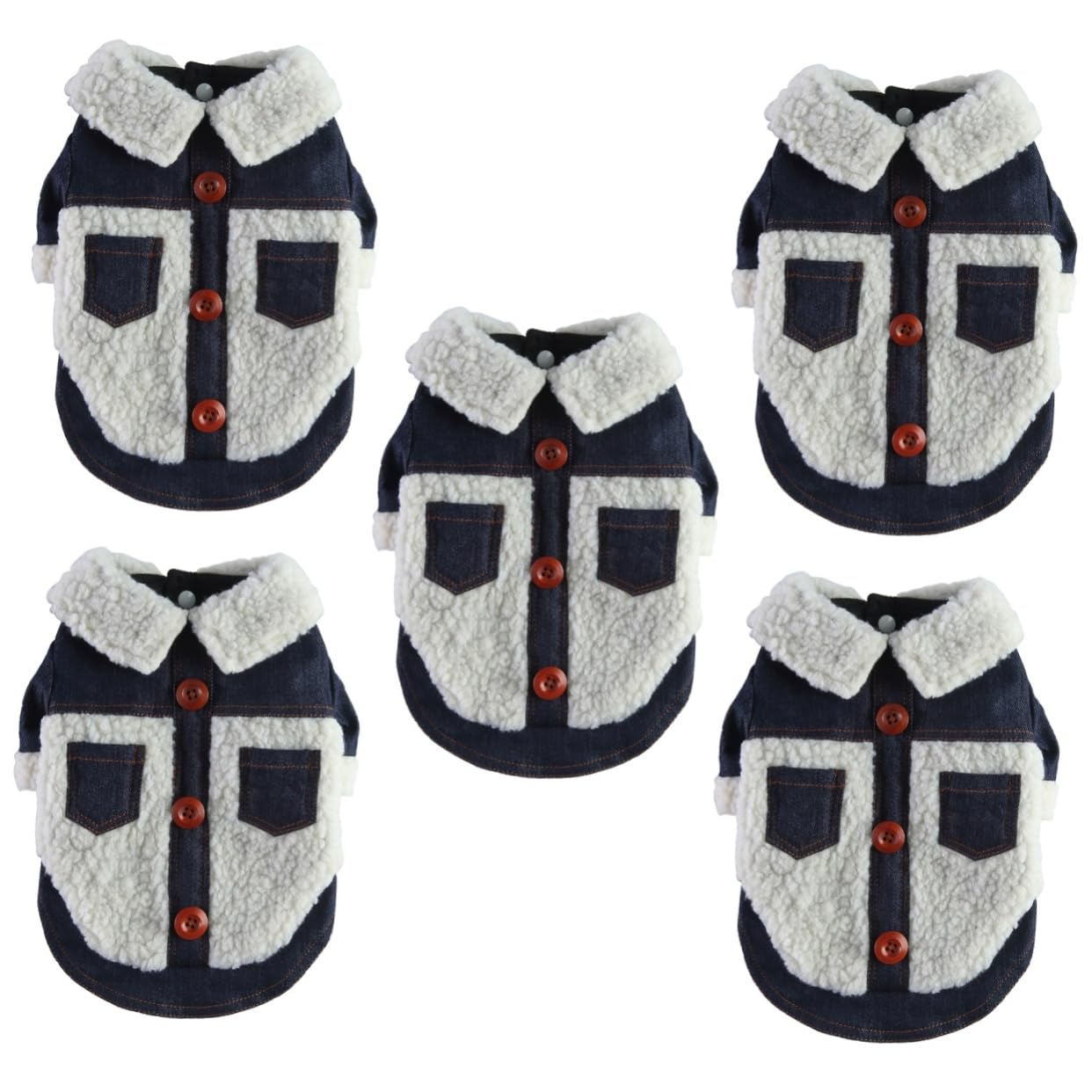 SUPVOX Lot De 5 Manteaux pour Chiens Vêtements pour Animaux De Compagnie Matériau Confortable Respirant Artisanat