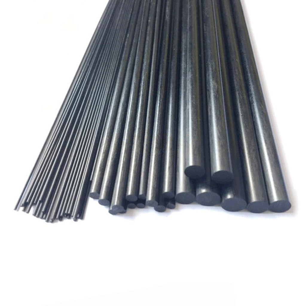 8 szt. Prętów z włókna węglowego o długości 500 mm i średnicy 1-12 mm do ienia quadkoptera DIY(5mm)