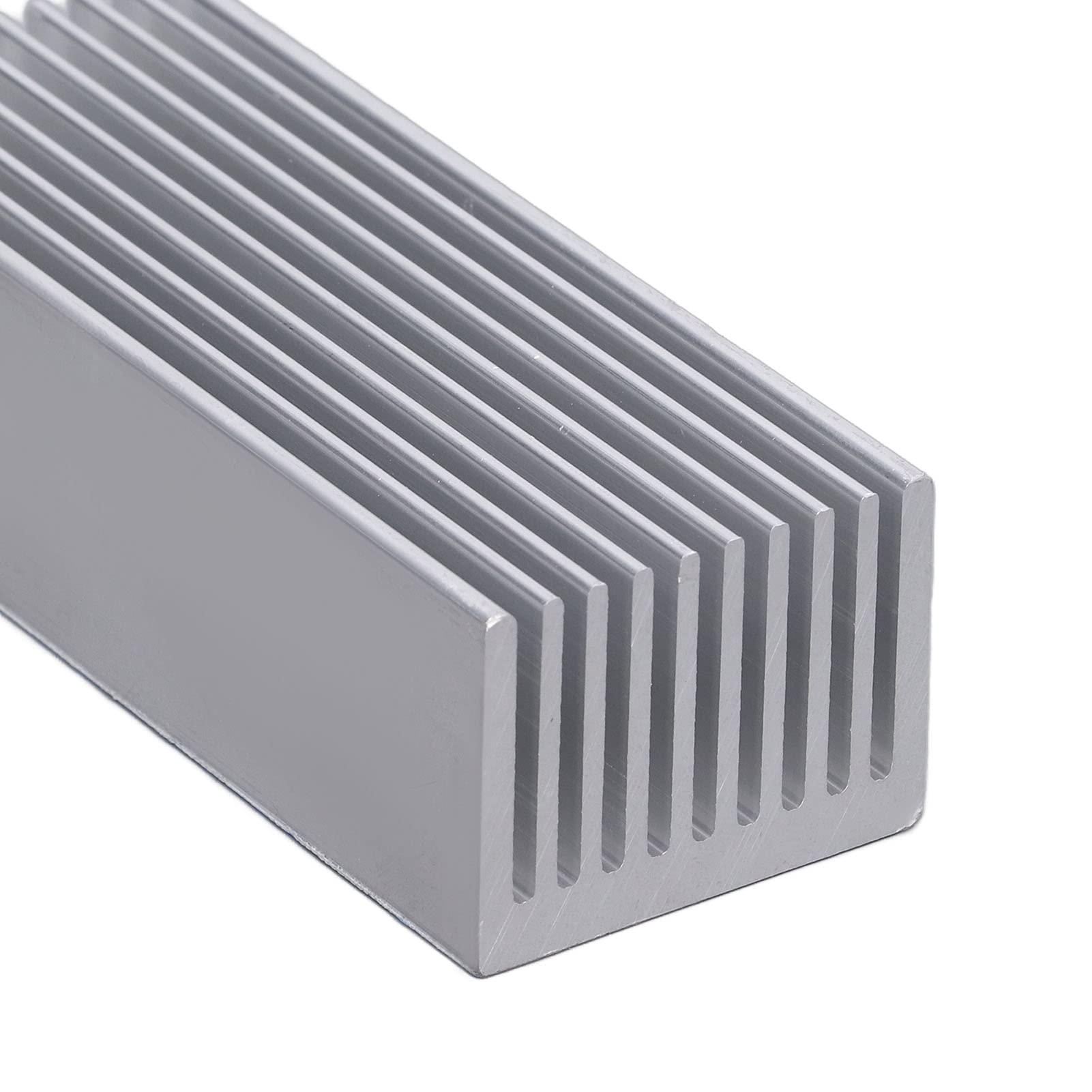 Dissipatore di calore in alluminio 100x40x30 mm, ampia superficie, anticorrosione per schede elettroniche (senza adesivo)