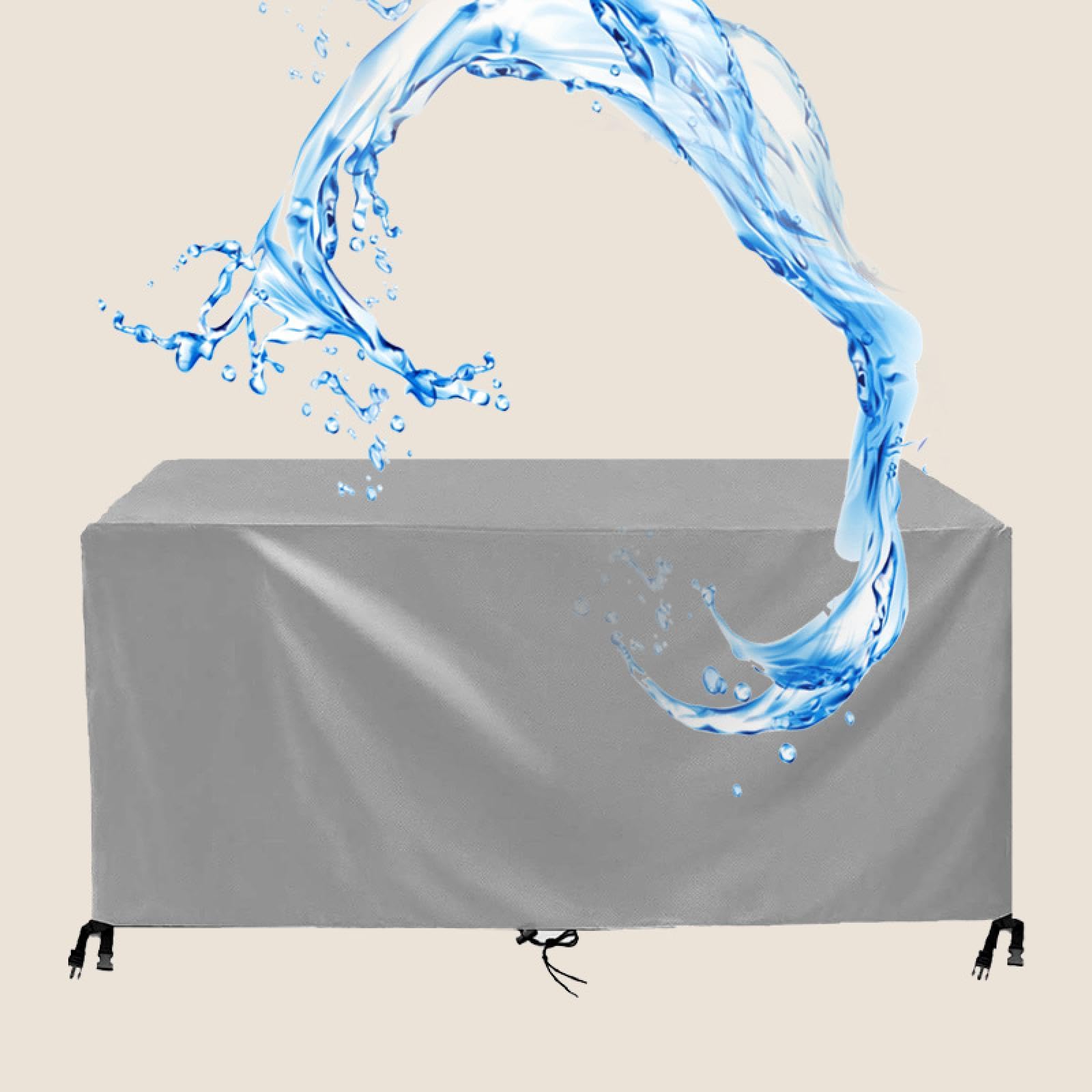 HOLEILUCK Copritavoli per Mobili Da Giardino 300Lx210Wx30Hcm Copertura Sedie Esterno,Telo Copritavolo Da Esterno Impermeabile,420d Oxford,Anti-UV,Antivento,Antineve,Coperture per Mobili Da Giardino