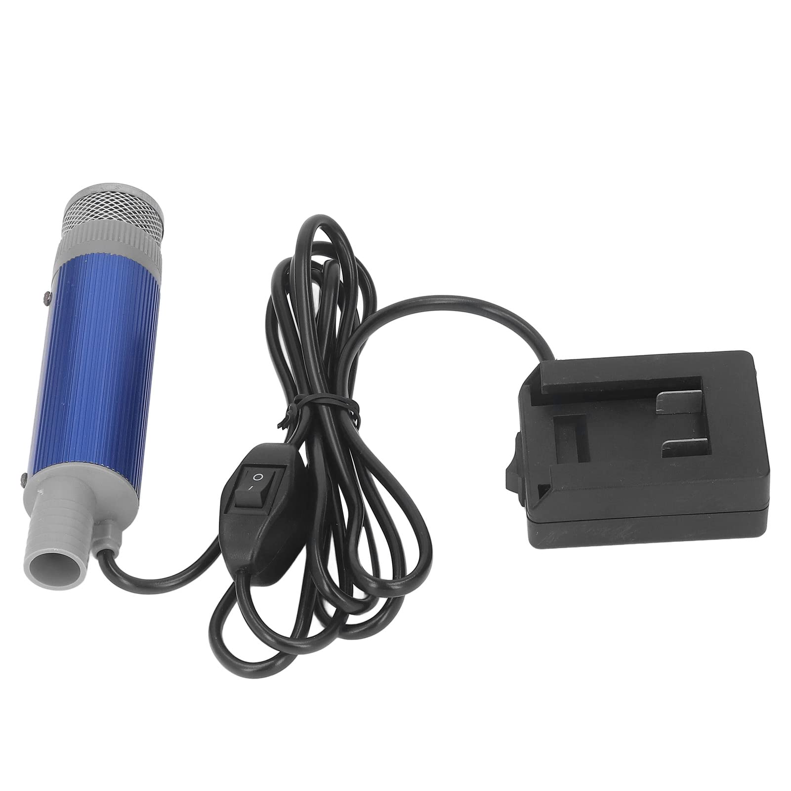 Deosdum Electric Submersible Pump Stainless Steel Good Sealing Mini Portable Water Oil Pump with Filter 12V