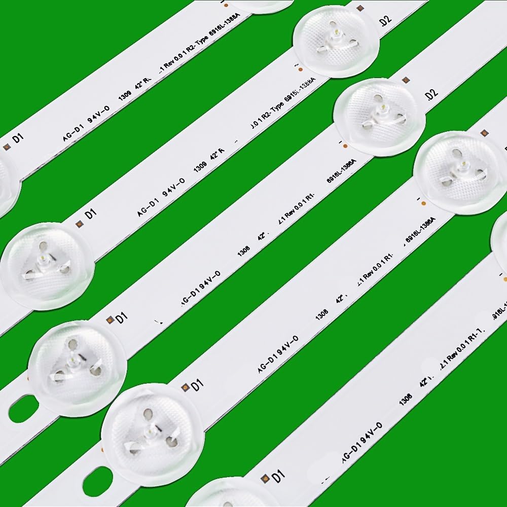 Tira Luminosa Tv Juego 10 Tiras LED Retroiluminación Para 42LA620S 42LN570S 6916L-1214A 6916L-1215A 6916L-1216A Y 6916L-1217A