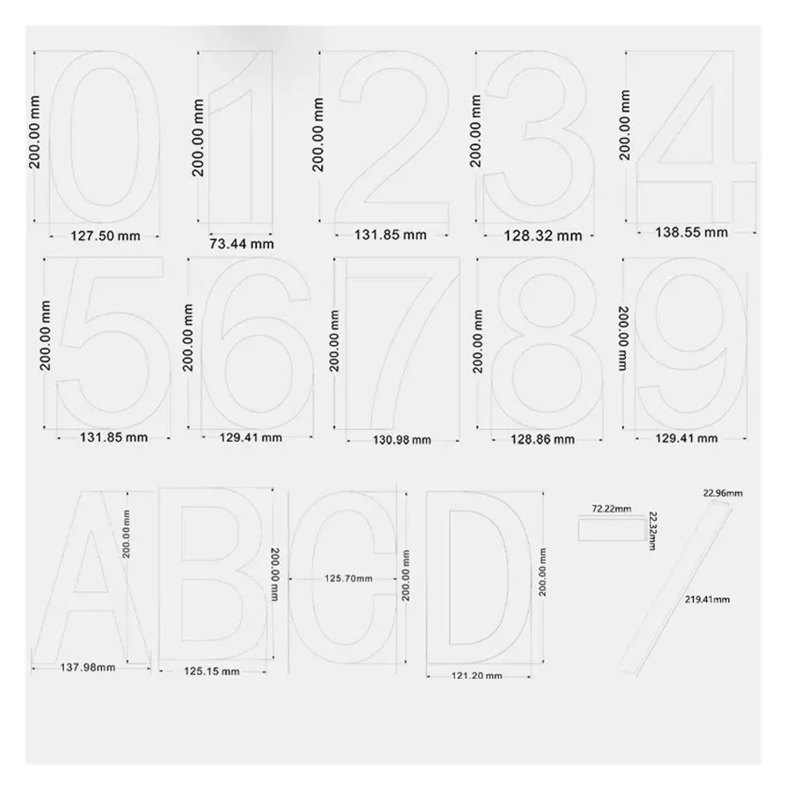 Numéros De Maison Flottants Extérieurs, 1 Pièce, 18cm, Plaques D'adresse En Acrylique Ultra Antirouille, Parfaites for L'identification Des Garages Rue(Silver No.0)