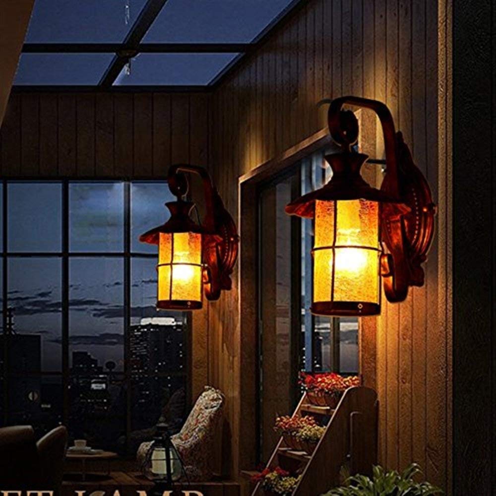 Luces de pasillo retro y lámpara de pared creativa para dormitorio y bar 6