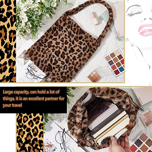 Weewooday Bolso Tote grande de piel sintética con estampado de leopardo miniatura 5