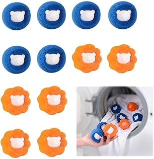 Asarly Środek do usuwania sierści zwierząt domowych do prania, kulki do usuwania sierści zwierząt domowych / ubrań/pościeli, suszarka, pływająca kulka