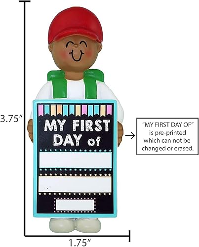 Miniatura 6 de Adornos escolares personalizados 2024  Adorno de mi primera Navidad 2024, mi primer día de escuela, regalos de regreso a clases para estudiantes,