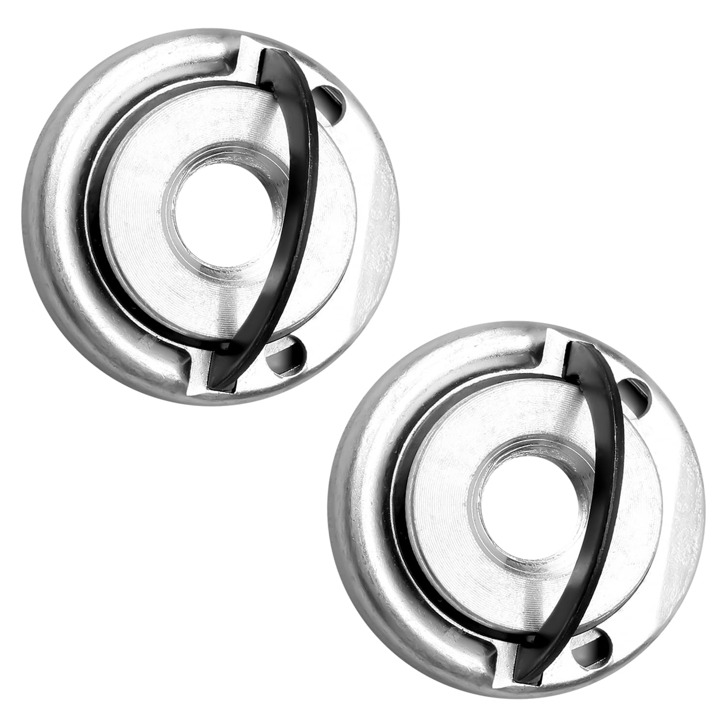 Bojueshaw 2pcs M14 Thread Self Locking Plate,Stainless Steel M14 Quick Release Pressure Plate Thread Flange Nut for Angle Grinder Fitting Part