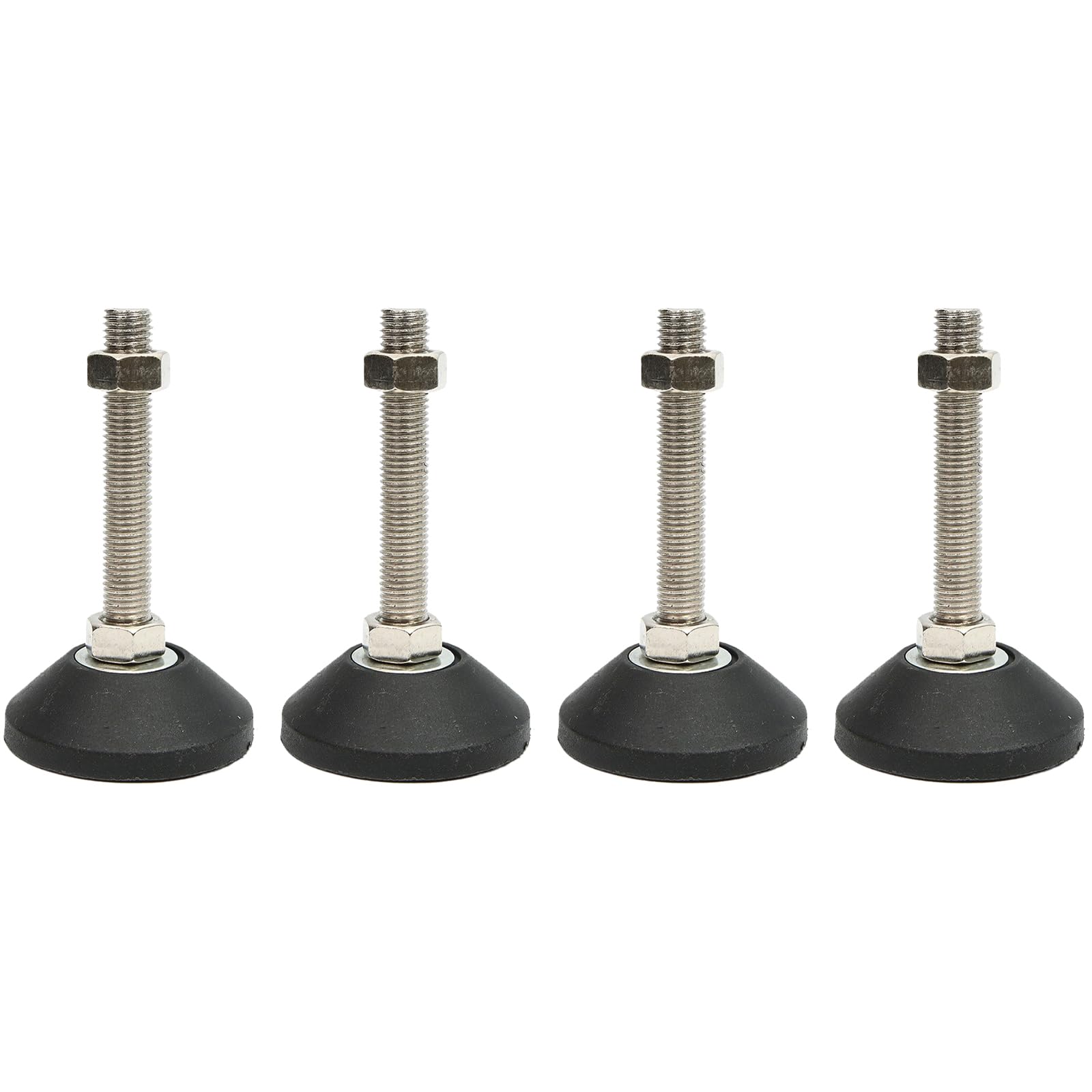 BORDSTRACT Furniture Leveling Feet, 4 Pieces, M8 Heavy Duty Height Adjuster, Foot Leveler, Thread Size for Tables Chair, Sofa