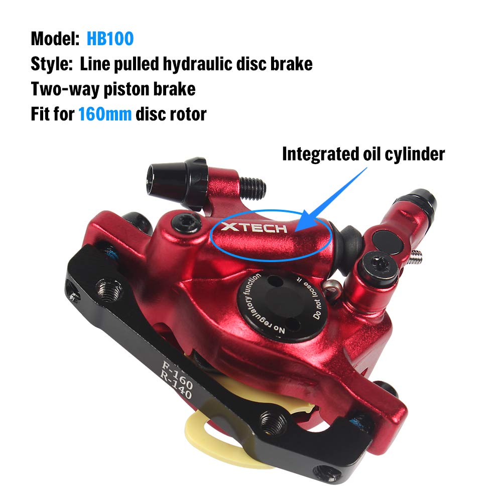 Lixada Hydrauliczne hamulce tarczowe z przodu z tyłu zaciski hamulcowe, rower górski MTB, składany hamulec hydrauliczny akcesoria rowerowe