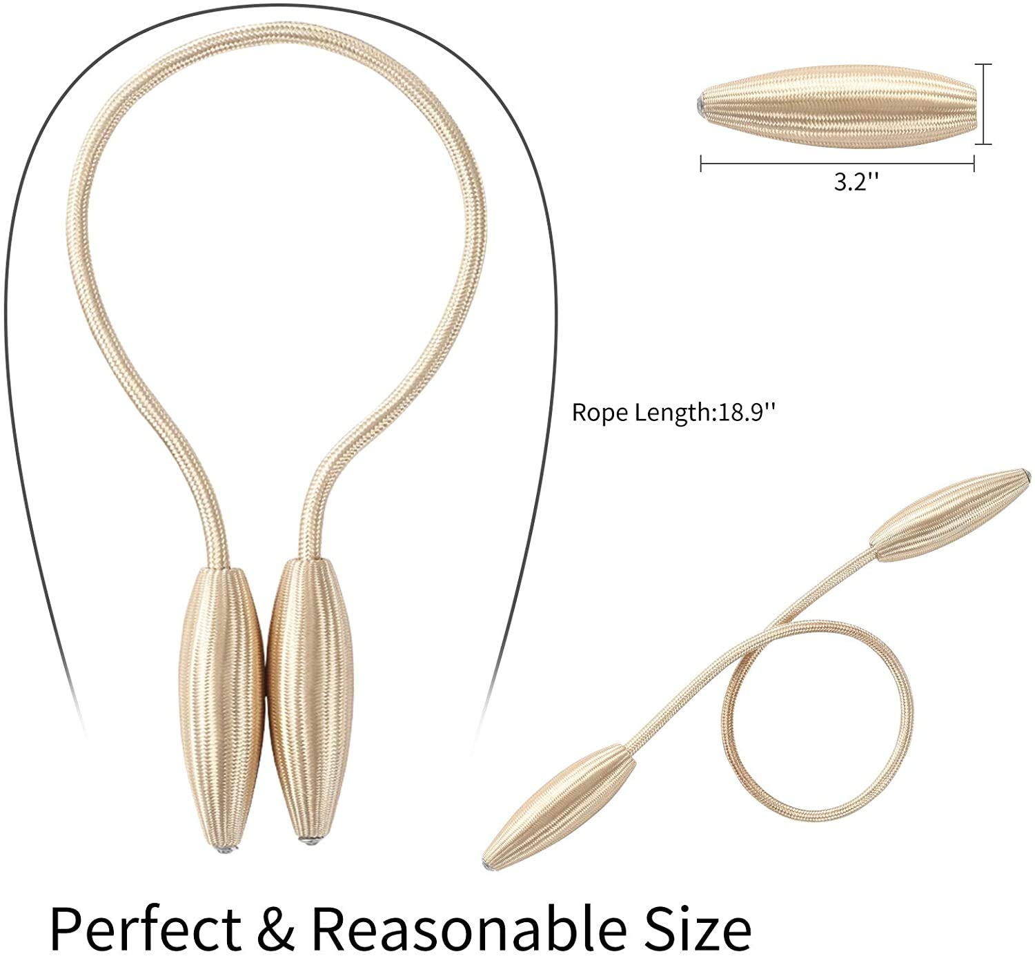 Home Cloud Curtain Holder Tieback/Alloy Curtain Tieback/Drape Tie Backs, Decorative Unique Design 2 Pcs(Light )(Foldable;Light Weight) 2
