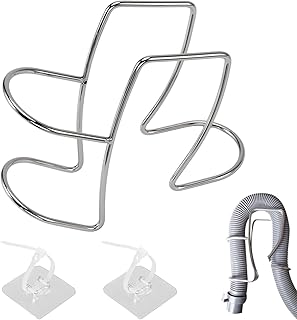 Washing Machine Drain Hose Holder, Adjustable Hose Holder Clamp Hook Universal Laundry Tub Hoses Guide Clip for Fits All Drain Hos e, 304 Stainless Steel Tube Hook