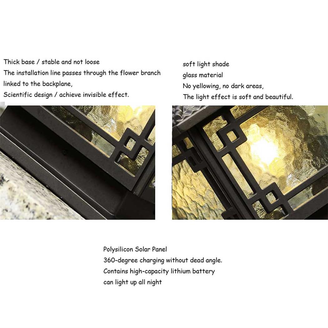 Farmhouse Pillar Table Light – Waterproof Outdoor Post Cap Lamp With Glass Shade, Pier Mount Base, IP54, Fits 4x4 To 6x6 Posts (Black, 25cm)