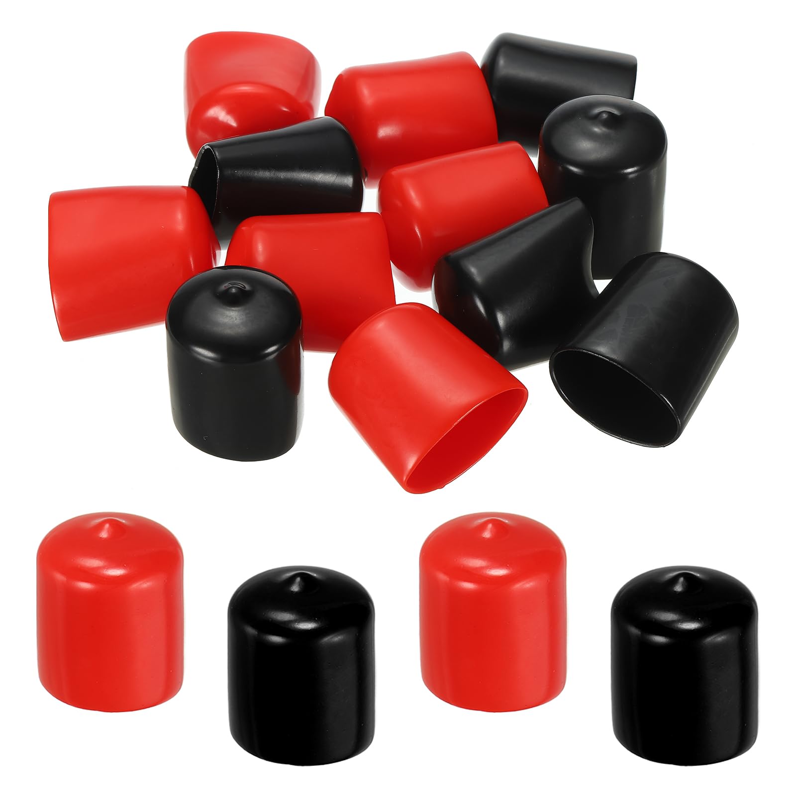 PATIKIL 25 mm Round Rubber End Caps