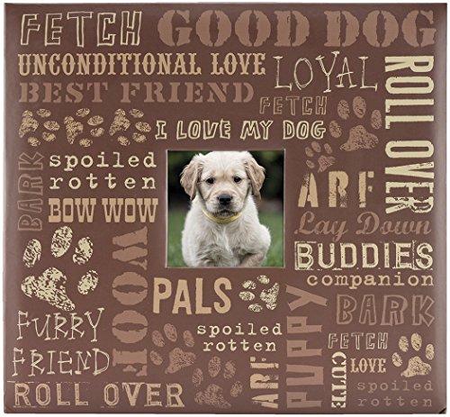 Image of MCS Expandable 10-Page Pet Scrapbook Album with Photo Opening Cover and 12 x 12 Inch Pages, 13.5 x 12.5 Inch, Dog