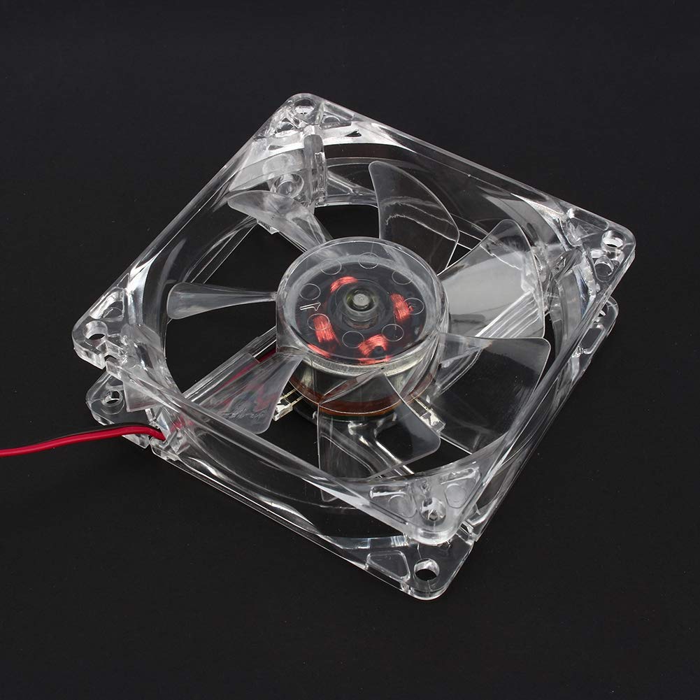 80MM 4 Pin DC 12V 80MM Blue Led Light CPU PC Fan with Computer Cooling Box