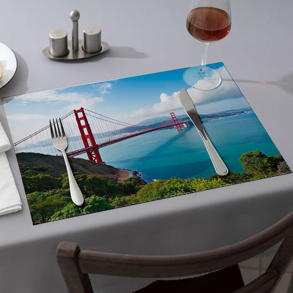 Sets de table de Pâques San Francisco (lot de 6) pour décoration de table printanière