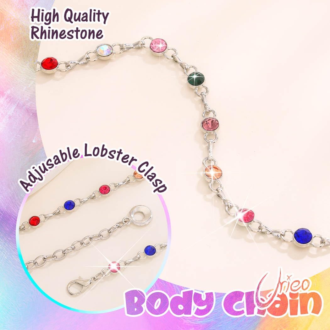 Urieo Rhinestone Chain Belts for Women Fashion - Image 3