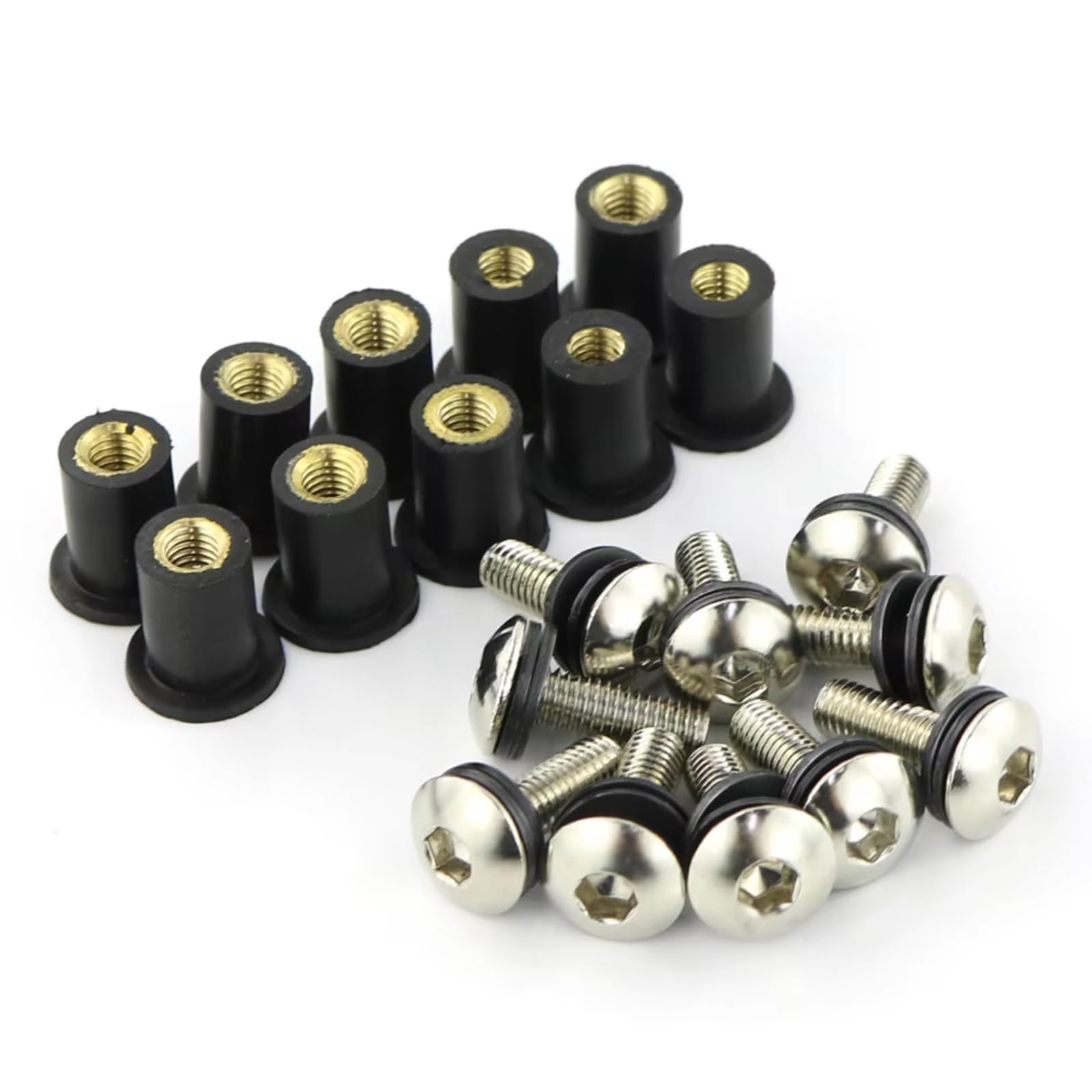 Compatibile Con Carenatura Per Kit Di Bulloni Viti Cappe Set Viti A Esagono Incassato Bulloni Dadi Rondelle Bulloni Per Schermo Parabrezza Set Viti Moto