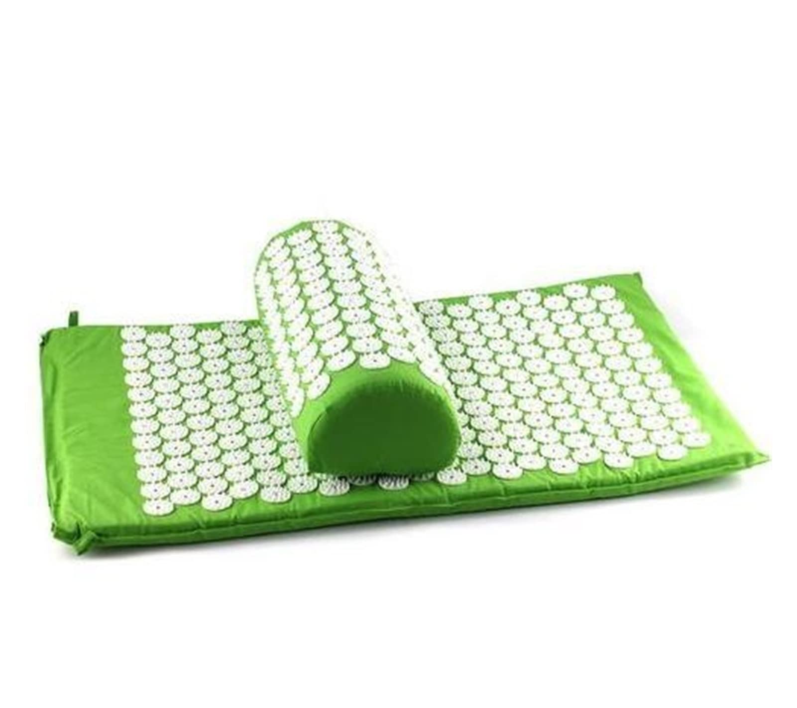 DUnLap Cojín De Masaje Acupuntura Cojín Colchón Acupresión Mat Spike Spike Yoga Almohadillas de Masaje Cabeza Masaje Almohada Cojín De Masajes (Size : Green)