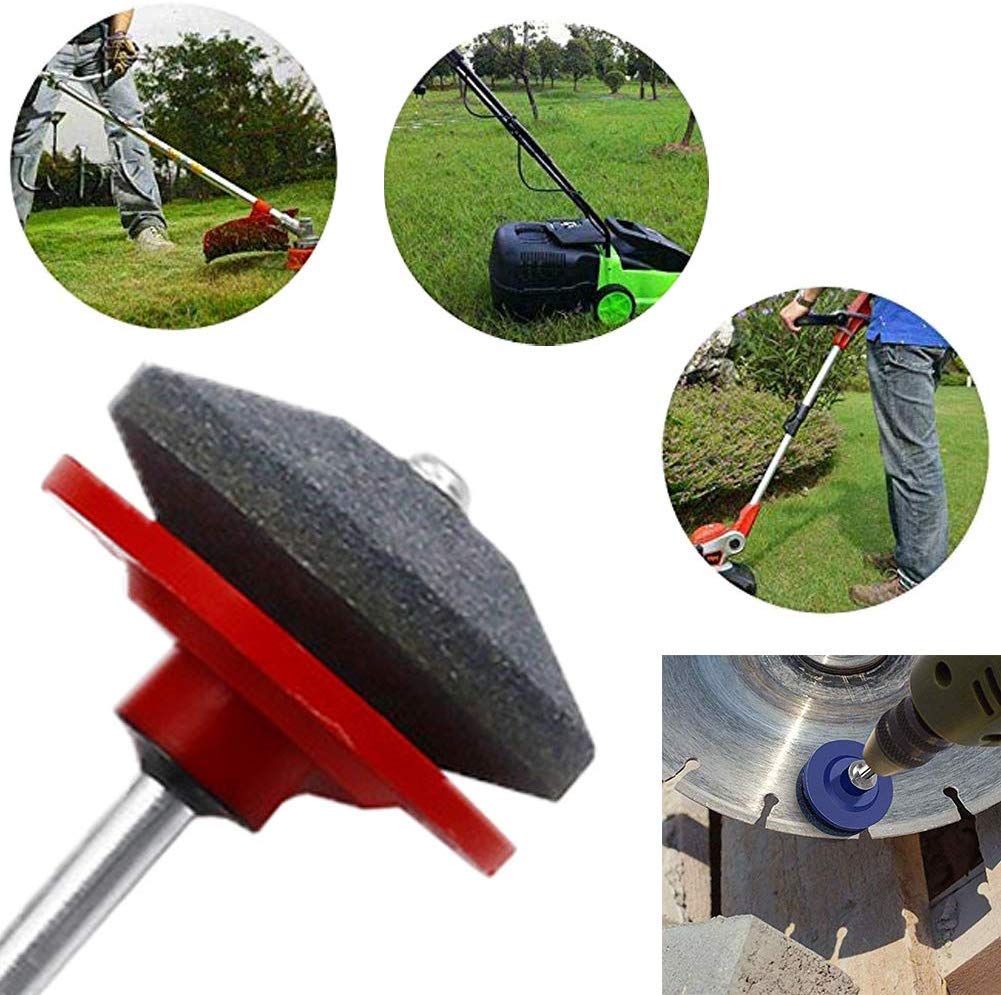 gotyou 5 Pezzi Affilacoltelli per Tosaerba, Affilacoltelli Universale,Affilatrice Testa Affilatrice,Affilacoltelli Multifunzione per Trapano Elettrico,Utensili per Affilare Utensili da Giardino