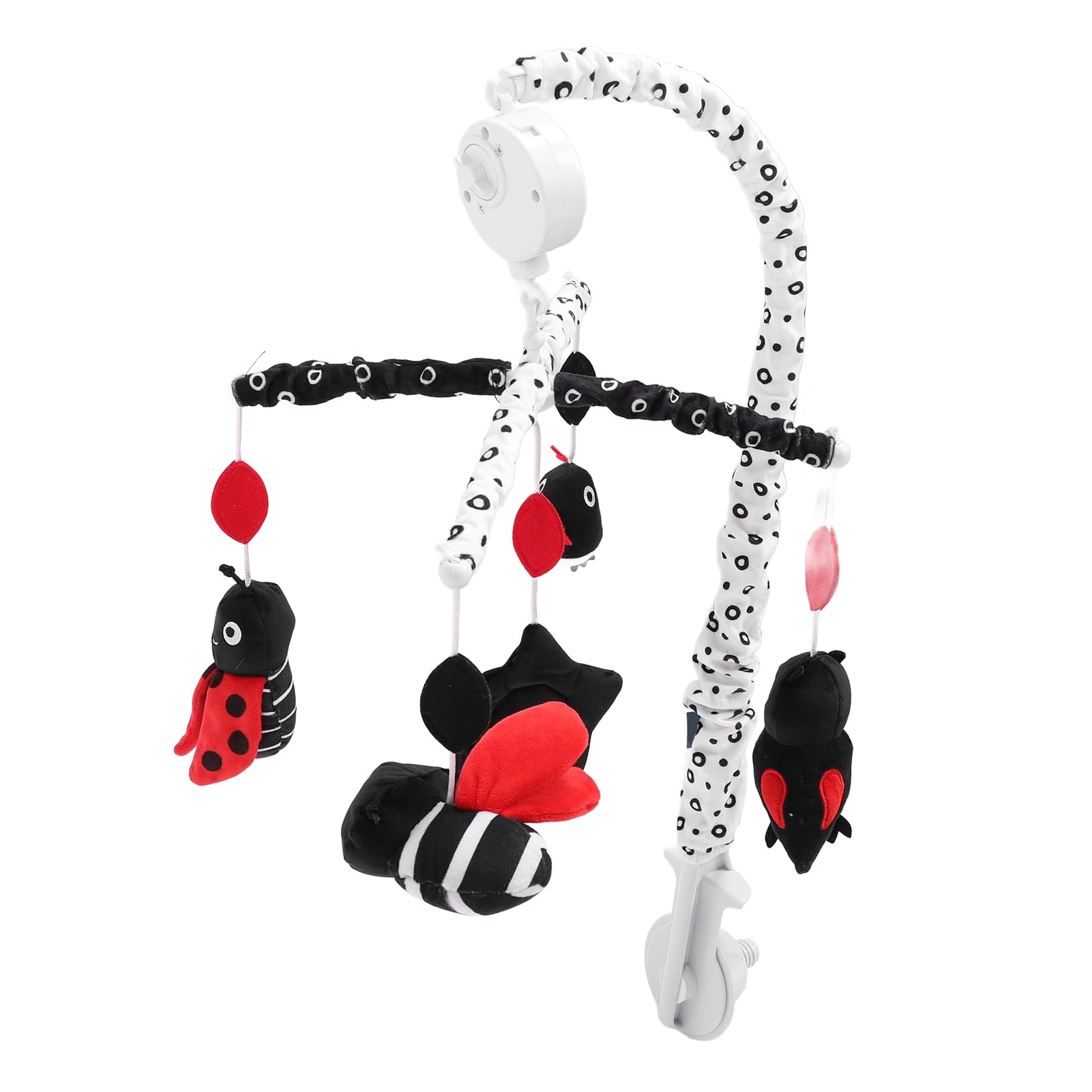 Naroote Giostrina Mobile Musicale Rotante Rosso in ABS Peluche (Animale)