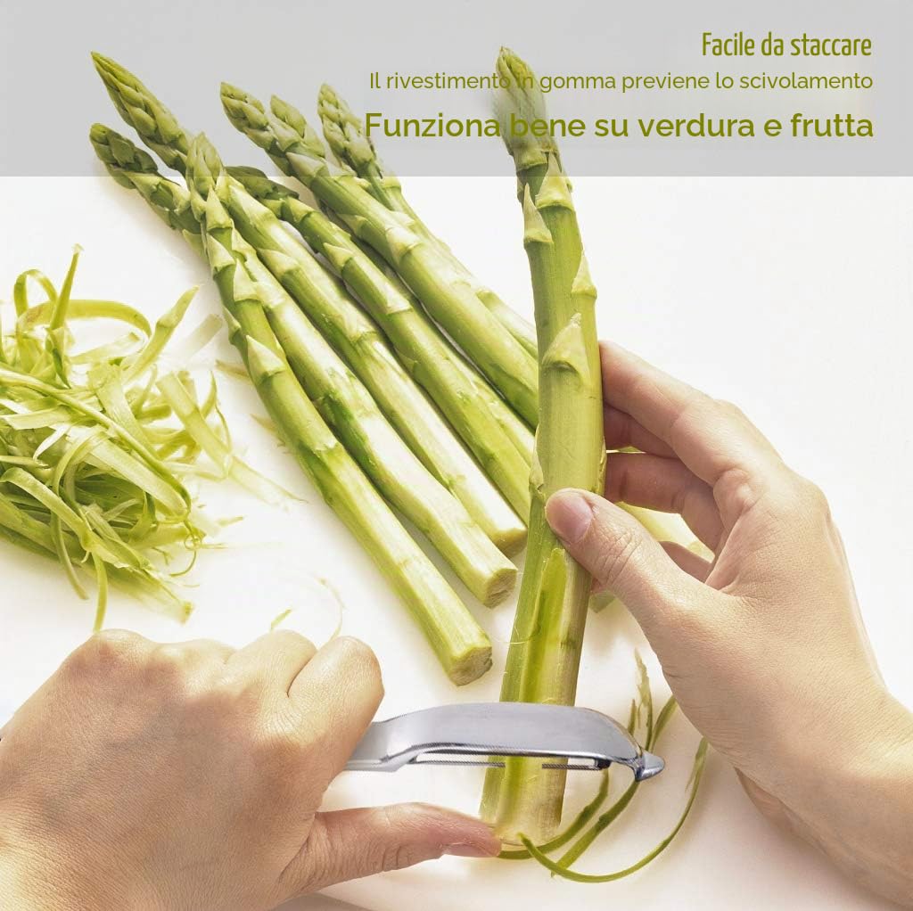 Pelapatate in Acciaio Inox a Forma di Y con Impugnatura Ergonomica e Lama Affilata
