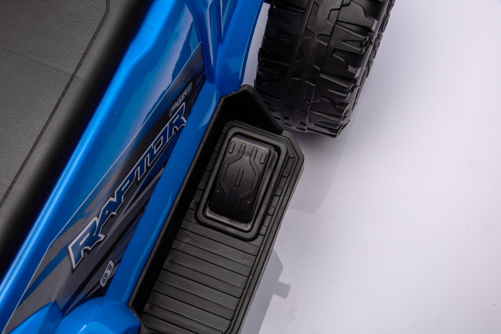 SUN BABY Ford Raptor F150 Jeździk elektryczny dla dzieci 12V - Niebieski | Silnik 30W, światła LED, duże koła terenowe, schowek pod siedzeniem, jazda przód/tył, pedał gazu, do 30 kg