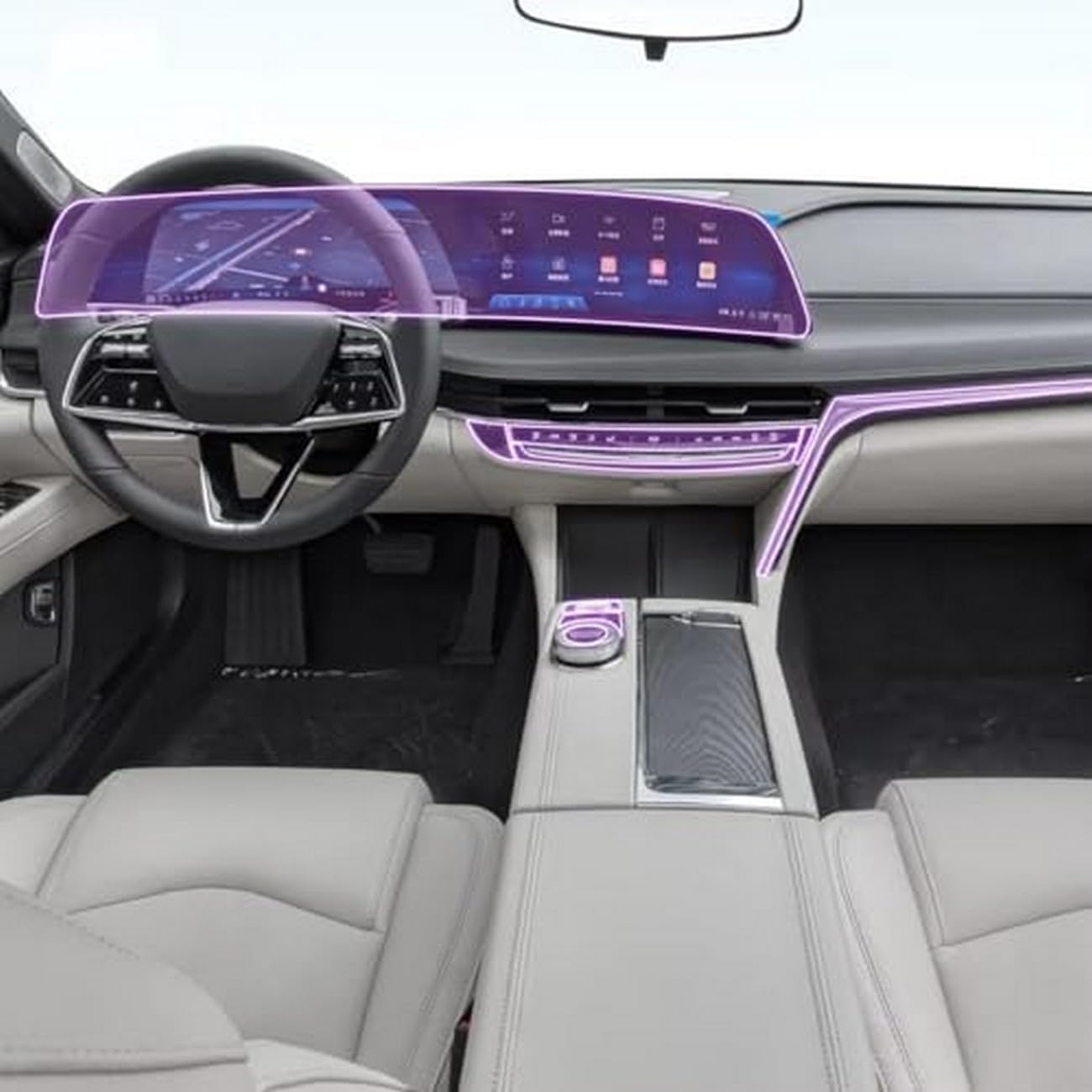 Película protectora transparente de TPU antiarañazos para Cadillac CT6
