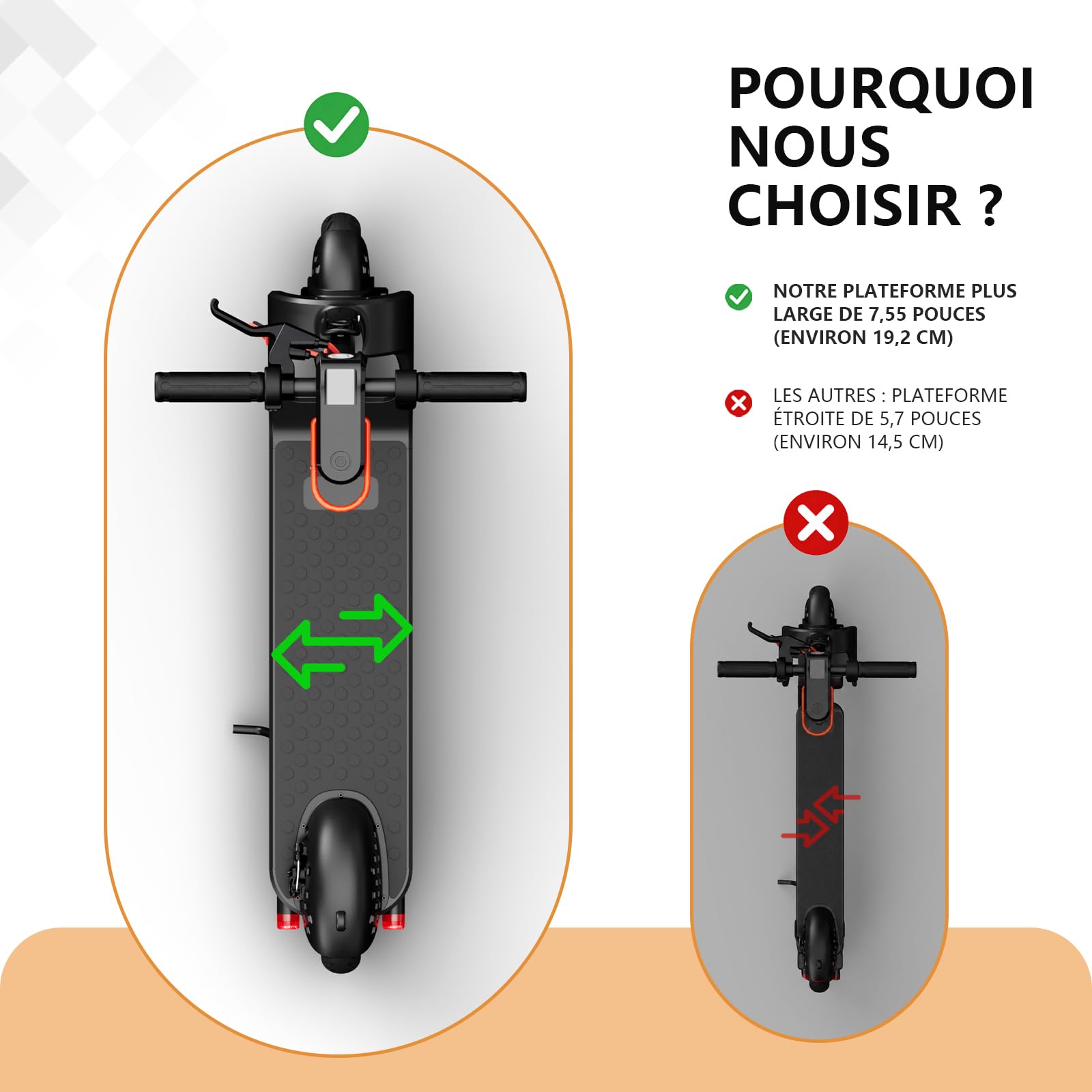 Trotinette Électrique 500W Adultes Ados, 25 km/h, Autonomie 35 km, Pneus Pleins, Double Frein, Pliable 14 kg, Charge 136 kg, Batterie 36V 7.8Ah, Application