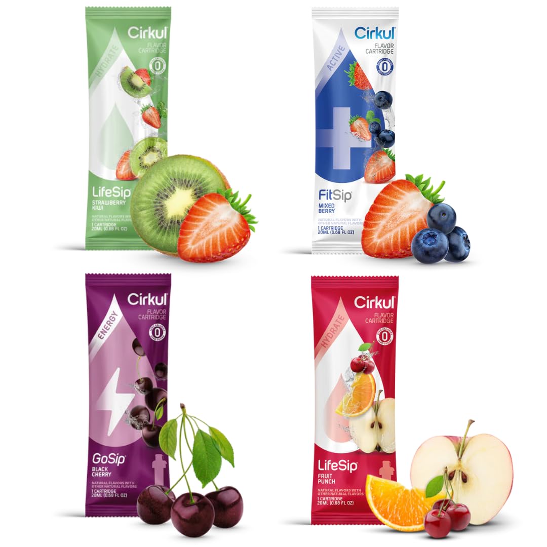 Cirkul Assorted Variety Pack Cartridge, Drink Mix (4