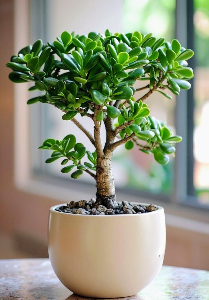 Live Jade organic natural Bonsai Plant –A beautiful natural succulent perfect for indoor decor and gifting pack of1-image-33