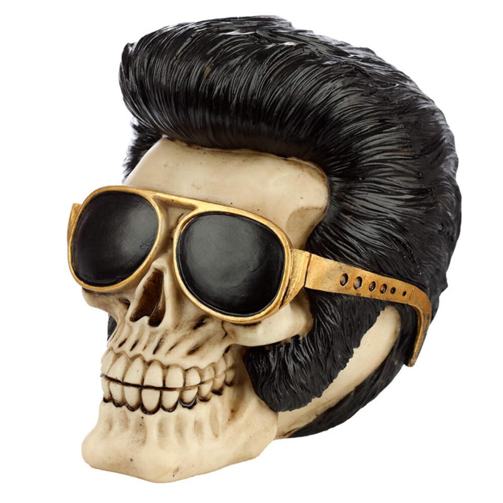 Puckator The King Skull Ornament - Home Decoration - King Skull - Ornaments - Resin - Home Accessories - Living Room Accessories - Human Skeleton - Goth Gifts For Men