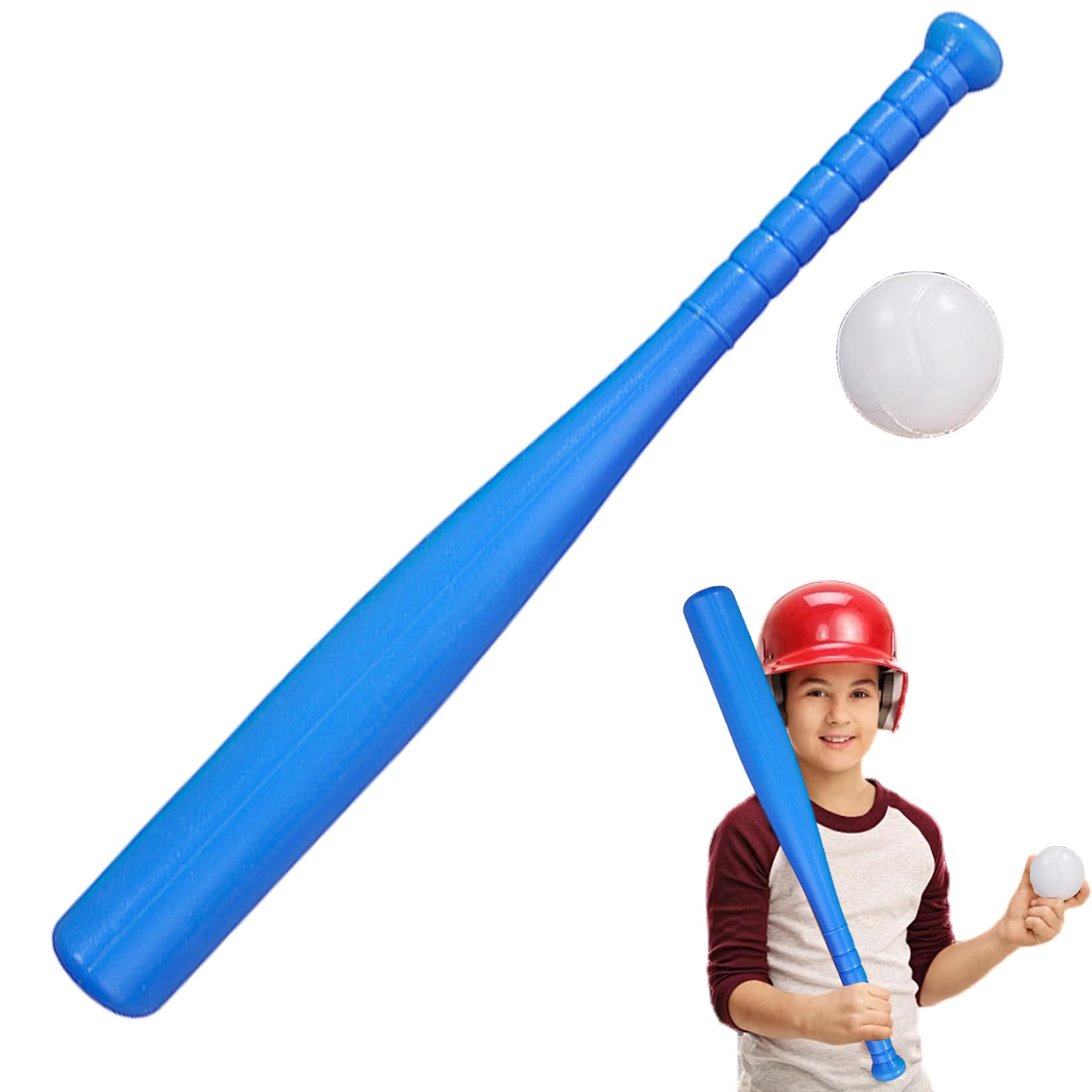 Bat de Baseball pour Tout-Petit, Jeu de Batte et Balle Baseball en Plastique 17 Pouces, Enfants Pratiques légers exerce des Jouets pour Le Sport en Plein air en intérieur Jeu