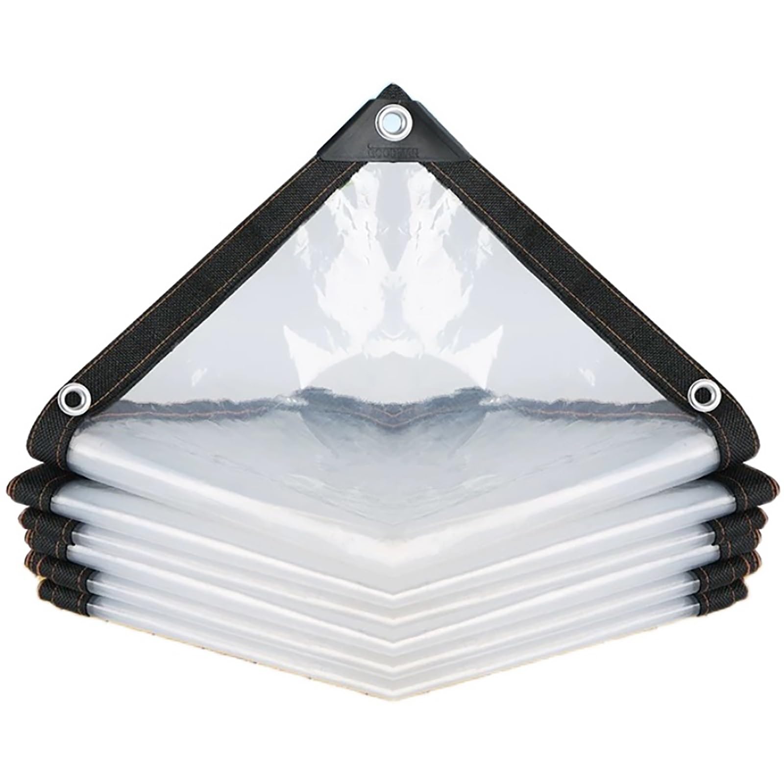 3X7 FT, 7X10 FT,16X26ft Clear Waterproof Tarps,Clear Greenhouse Heavy Duty Tarp,Tarpaulin Transparent Of Patio,for Garden Winter(7x7 ft(2x2m))
