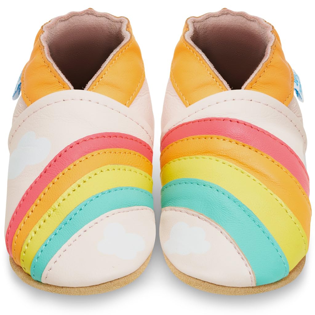 Zapatos de Bebé – Zapatillas de Cuero Niño Niña – Patucos de Piel con Elástico para Bebé - Zapatitos Primeros Pasos - Pantuflas Infantiles 0-6 Meses 6-12 Meses 12-18 Meses 18-24 Meses 2-3Años — view 15